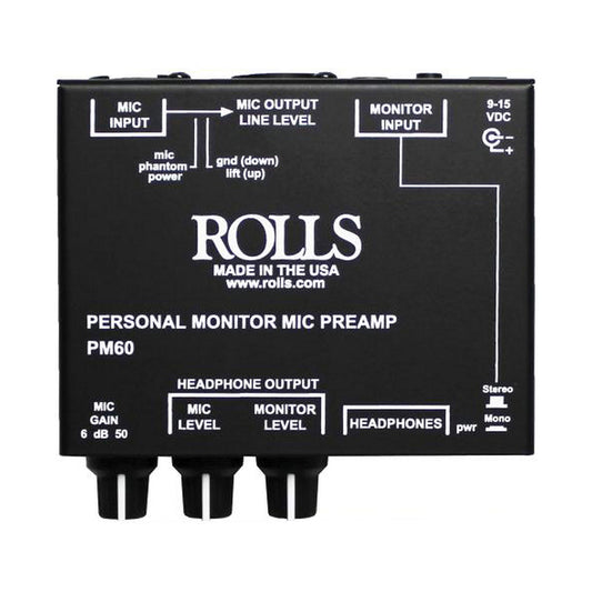 Rolls Personal Monitor MIC PREAMP