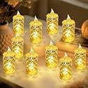 Aloelcap 24pcs Flashing Battery Powered LED Votive Tea Candles, Realistic Electronic Fake Candles for Birthday Gifts for Women Mom Grandma Mother's