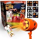 Star Shower Slide Show Halloween Holiday LED Projector, AS SEEN ON TV, Showcase Your Home With Full-Color Holiday Slides, Use 2 or More