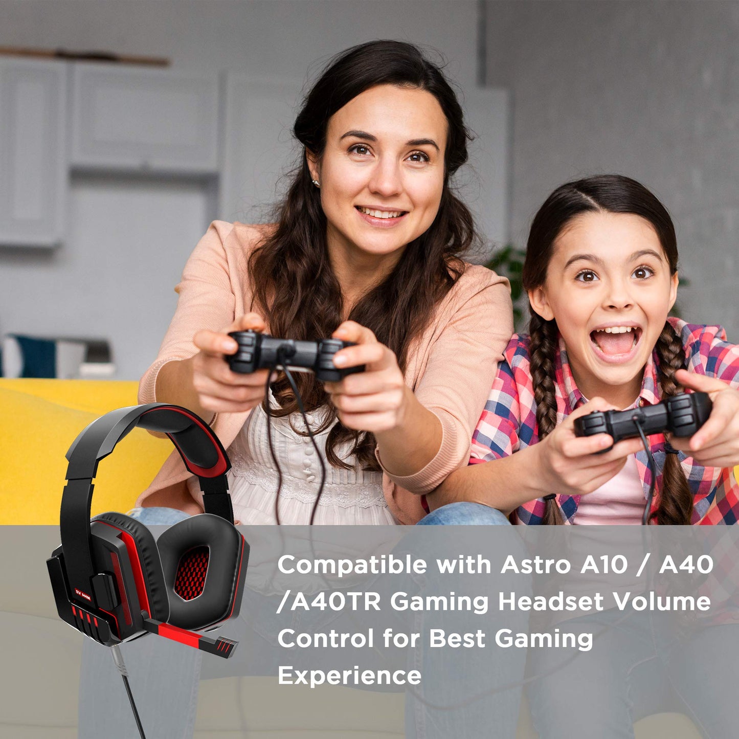 Replacement Astro A10 Cord Cable with Volume Control - Works with Astro A40, A40TR Gaming Headset Cable - Audio Gaming A10 Headset Cable Fits Xbox