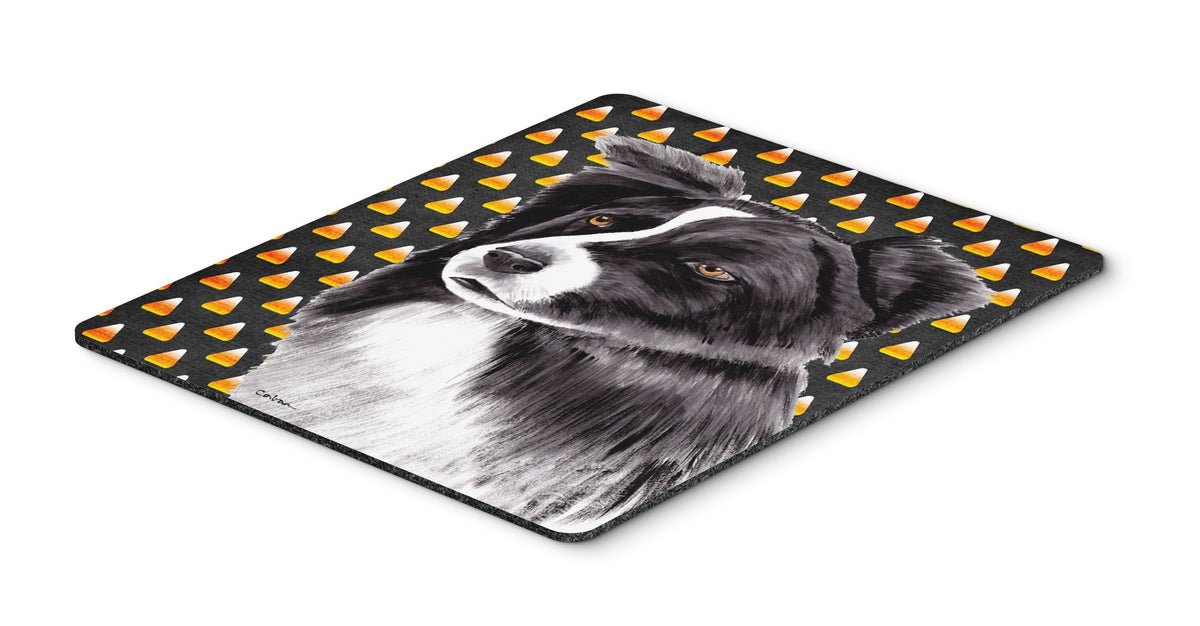 Caroline's Treasures SC9177MP Border Collie Candy Corn Halloween Portrait Mouse Pad, Hot Pad or Trivet for Home Office Gaming Working Computers Laptop