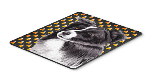 Caroline's Treasures SC9177MP Border Collie Candy Corn Halloween Portrait Mouse Pad, Hot Pad or Trivet for Home Office Gaming Working Computers Laptop