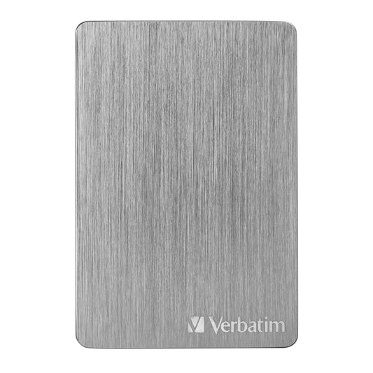 Verbatim 1TB Store 'n’ Go ALU USB 3.2 Gen 1 HDD Slim Aluminum Portable External Hard Drive - Silver
