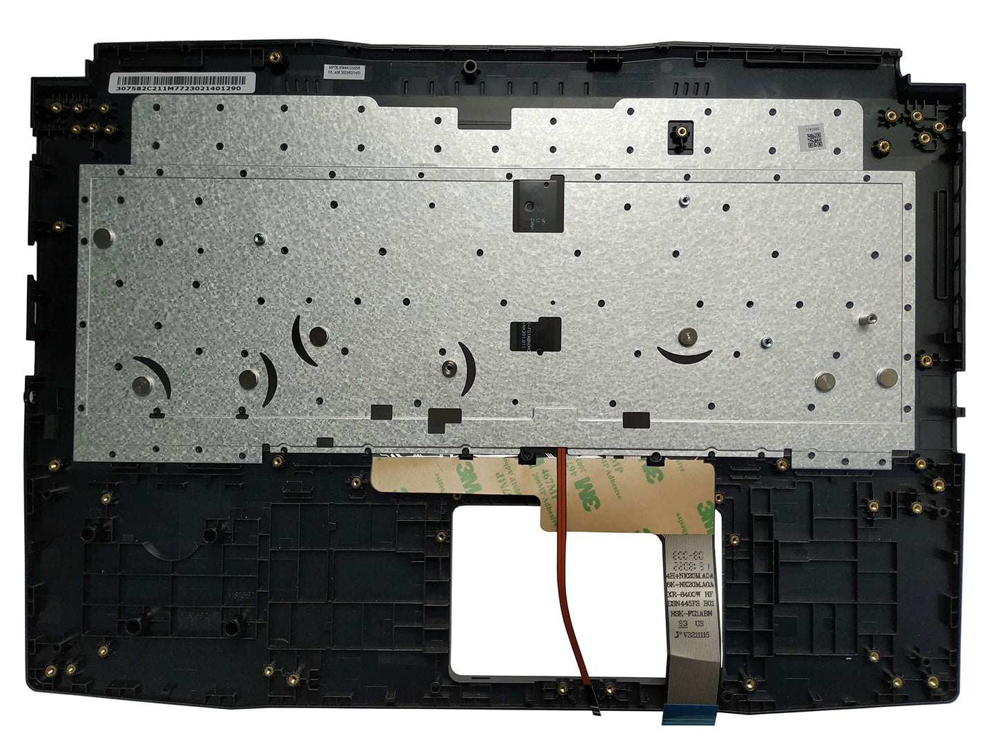 Laptop Replacement Keyboard Compatible for MSI Katana Pulse GF66 11UE 11UG 11UD MS-1581 MS-1582 GL66 US Layout with Palmrest Upper Cover Case Shell