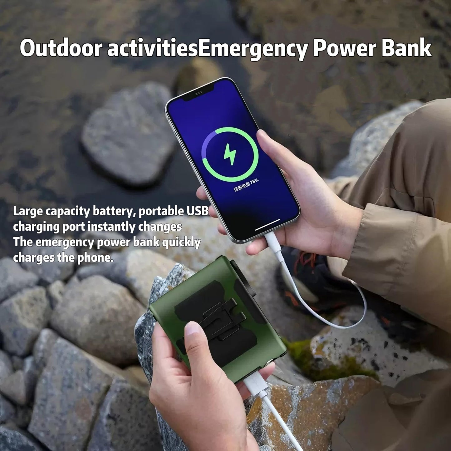 IXI MEGA Portable waist hanging portable air conditioning fan - designed for outdoor workers cooling artifact,10000 mah 40 hours long battery life