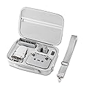 DFTIM Mini 4K/2 SE/2 Fly More Combo Carrying Case, Portable Leather PU Case with Shoulder Strap, Drone Body Hard Shell Storage Bag Compatible for DJI