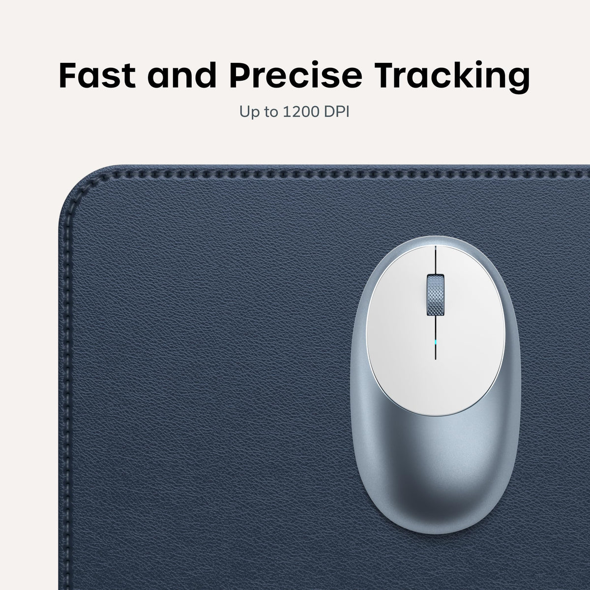 Satechi M1 Wireless Bluetooth Mouse, USB-C Rechargeable, Blue