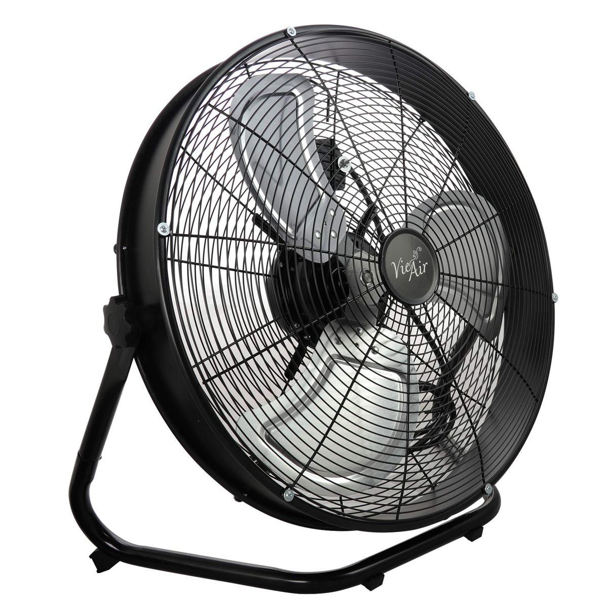Vie Air 20" Industrial Floor Drum Fan with 3 Speed 360 Degree Tilt Head