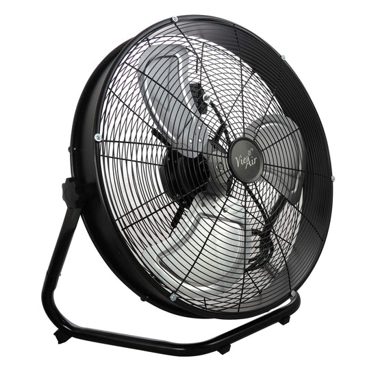 Vie Air 20" Industrial Floor Drum Fan with 3 Speed 360 Degree Tilt Head