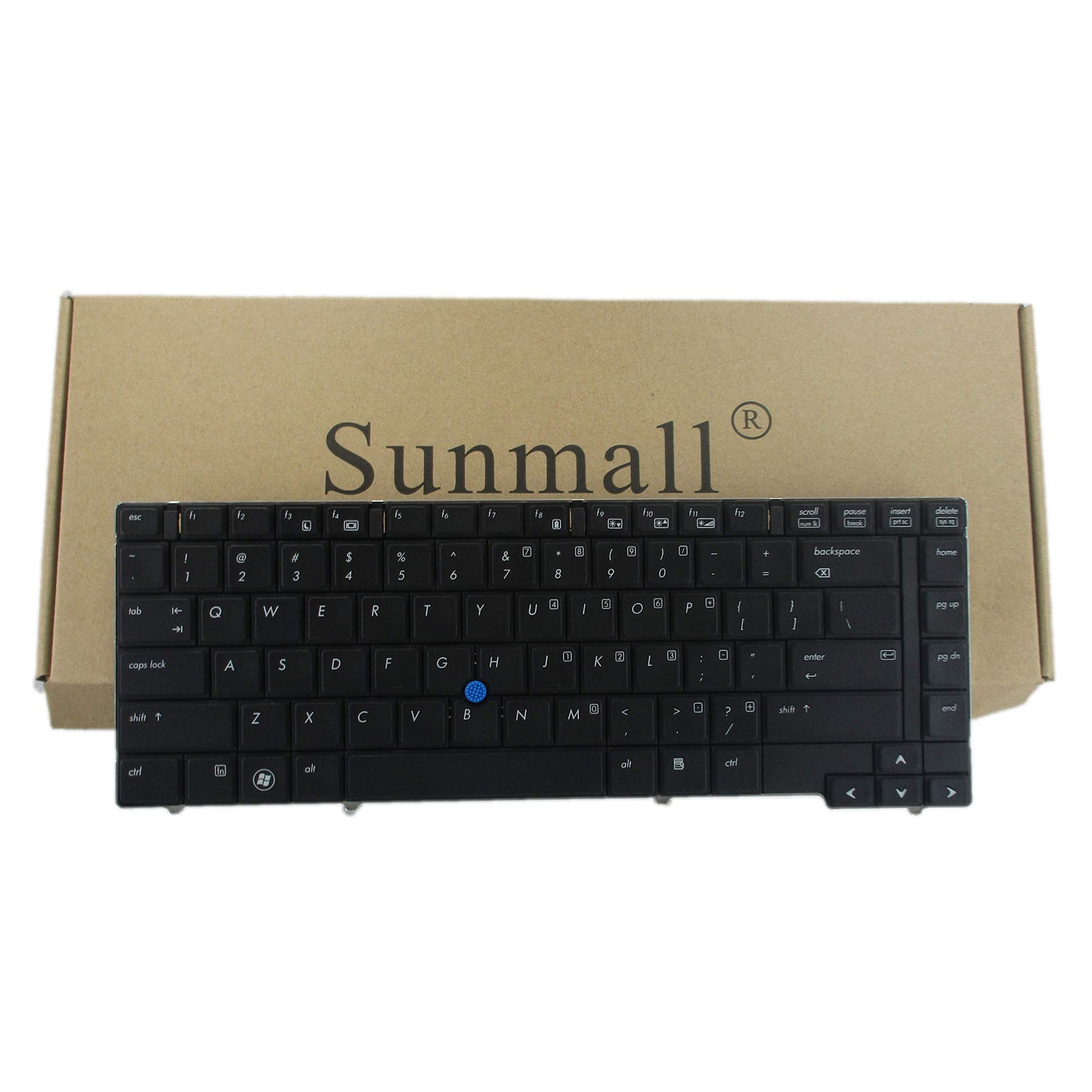 SUNMALL Keyboard Replacement with Big Pointer Compatible with HP EliteBook 8440p 8440w Series Black US Laptop