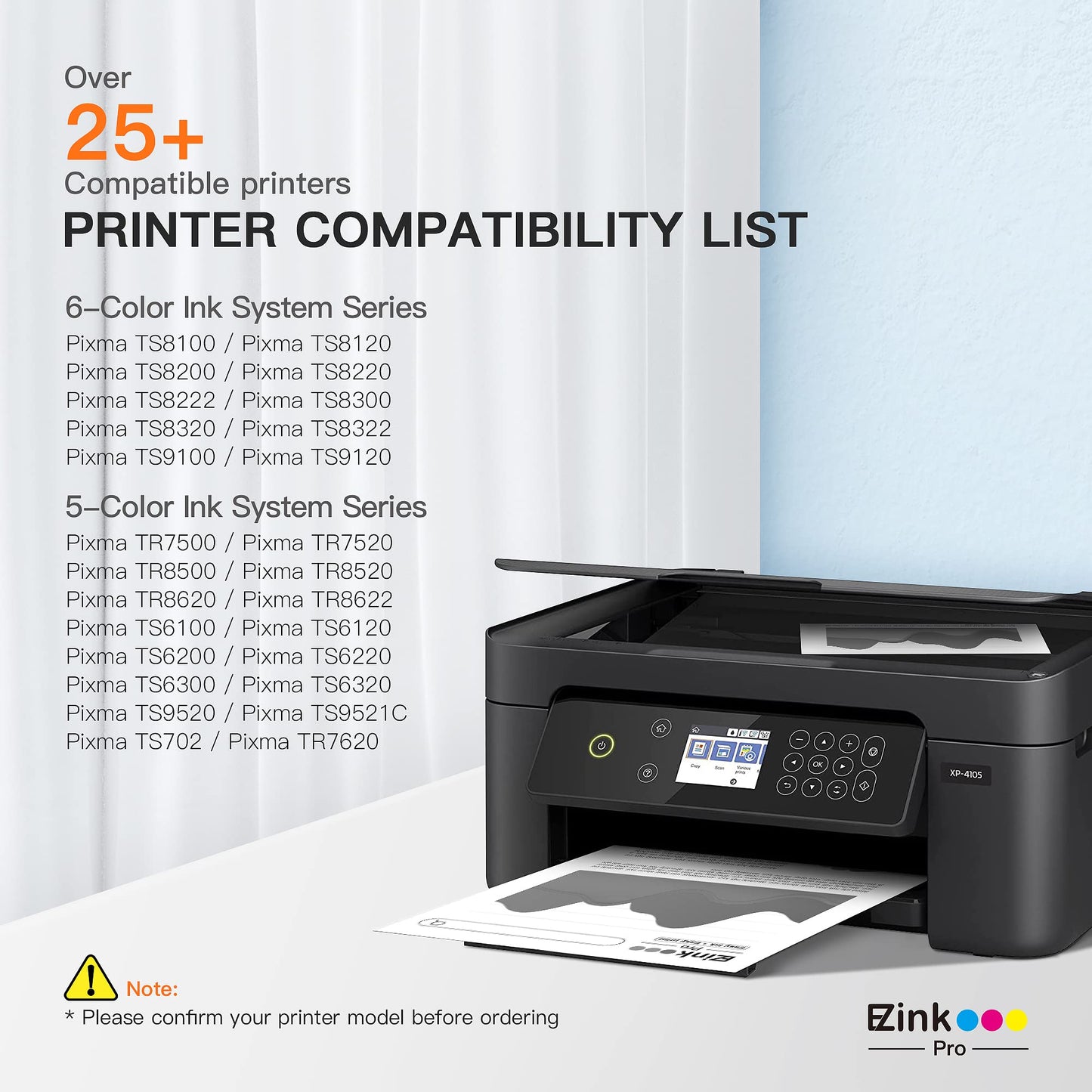E-Z Ink Pro 280XXL Compatible Ink Cartridge Replacement for Canon PGI-280XXL PGI 280 XXL Compatible with PIXMA TR7520 TR8520 TS6120 TS6220 TS8120