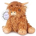 SuzziPals Heatable & Coolable Highland Cow Stuffed Animals Plushie, Microwavable Heating Pad for Soothing & Relaxation, Lavender Scented Cattle Plush…