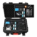 YETEETH Case Organizer for GoPro Hero 12, Waterproof Hard Shell Travel Storage Carrying Case for Gopro Hero 12/11/10/9/8/Media Mod/Volta/Creator
