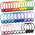 Ladont 30 Pack Kids Headphones Bulk for School Classroom, Wired Headphone for Kids Students Child Toddler Teens Boy Girl, Wholesale Multi Color 3.5mm