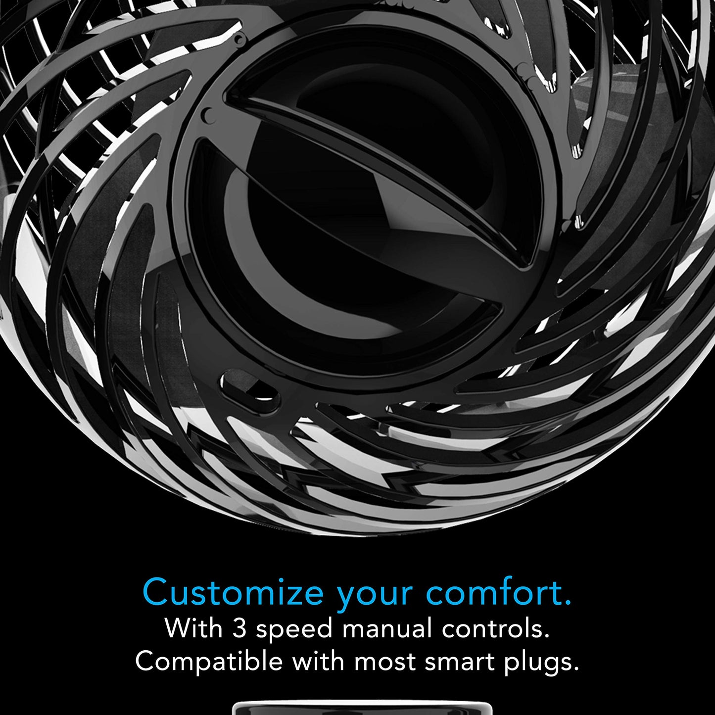 Vornado Pivot Clip Personal Air Circulator, 3-Speed, Portable Desk Fan with Multi-Surface Clip, 360-Degree Adjustable Axis, 9 in Tall, 4 in Diameter
