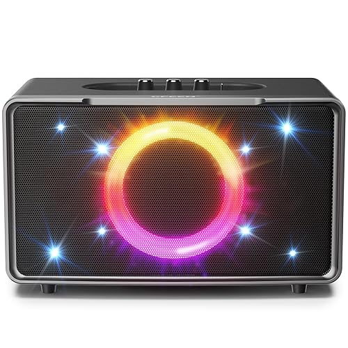 GFEEN Party Blutooth Speaker: 200W Peak Powerful Loud Sound! 15H Playtime, RGB Light Show, Fast Charging, Deep Bass, Large Portable Wireless Speaker