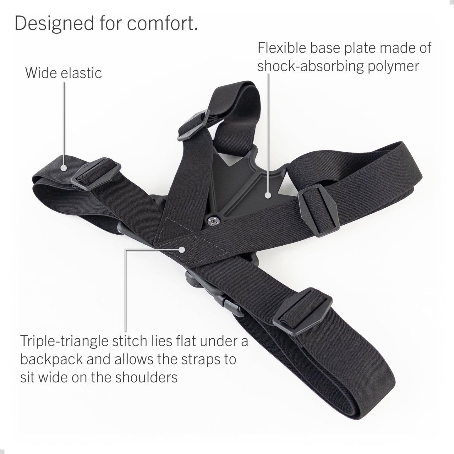 STUNTMAN High Stability Chest Mount for Action Cameras with a Tripod Socket - fits Insta360 (X4, X3, X2, ONE RS 1-Inch 360), DJI (Osmo Pocket 3