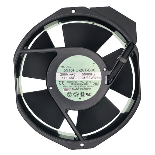 For NMB-MAT 5915PC-20T-B30 200V 34/33W 17238 AC Cooling Fan, Size:150x 172 x 38MM.