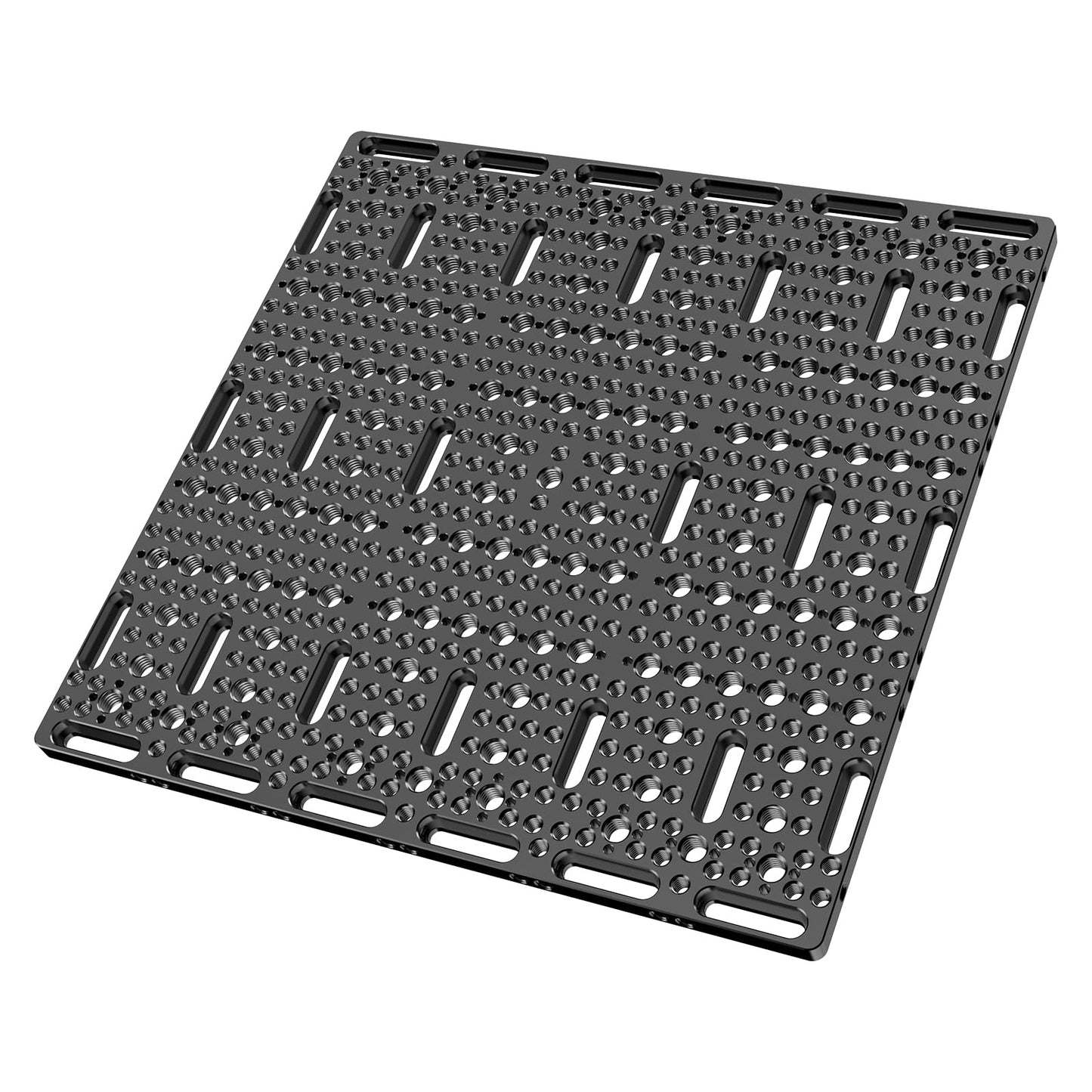 DINESK Multi-Functional Camera Cheese Plate with 1/4"& 3/8 Threads,11.81"x11.81"Extra Large Aluminum Alloy Cheese Plate for Cameras,Monitors