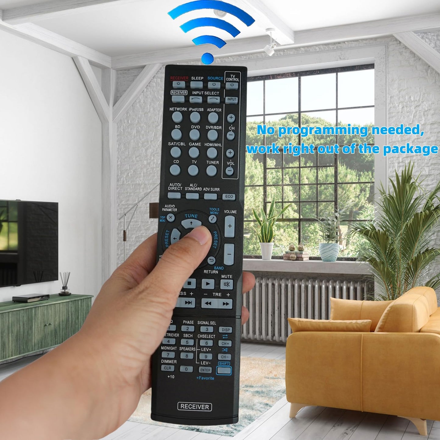 Replacement Remote Control for Pioneer VSX-919AH-K AXD7551 VSX-519V-K VSX-1027 VSX-37TX 7.1-Channel Home Theater AV A/V Receiver System