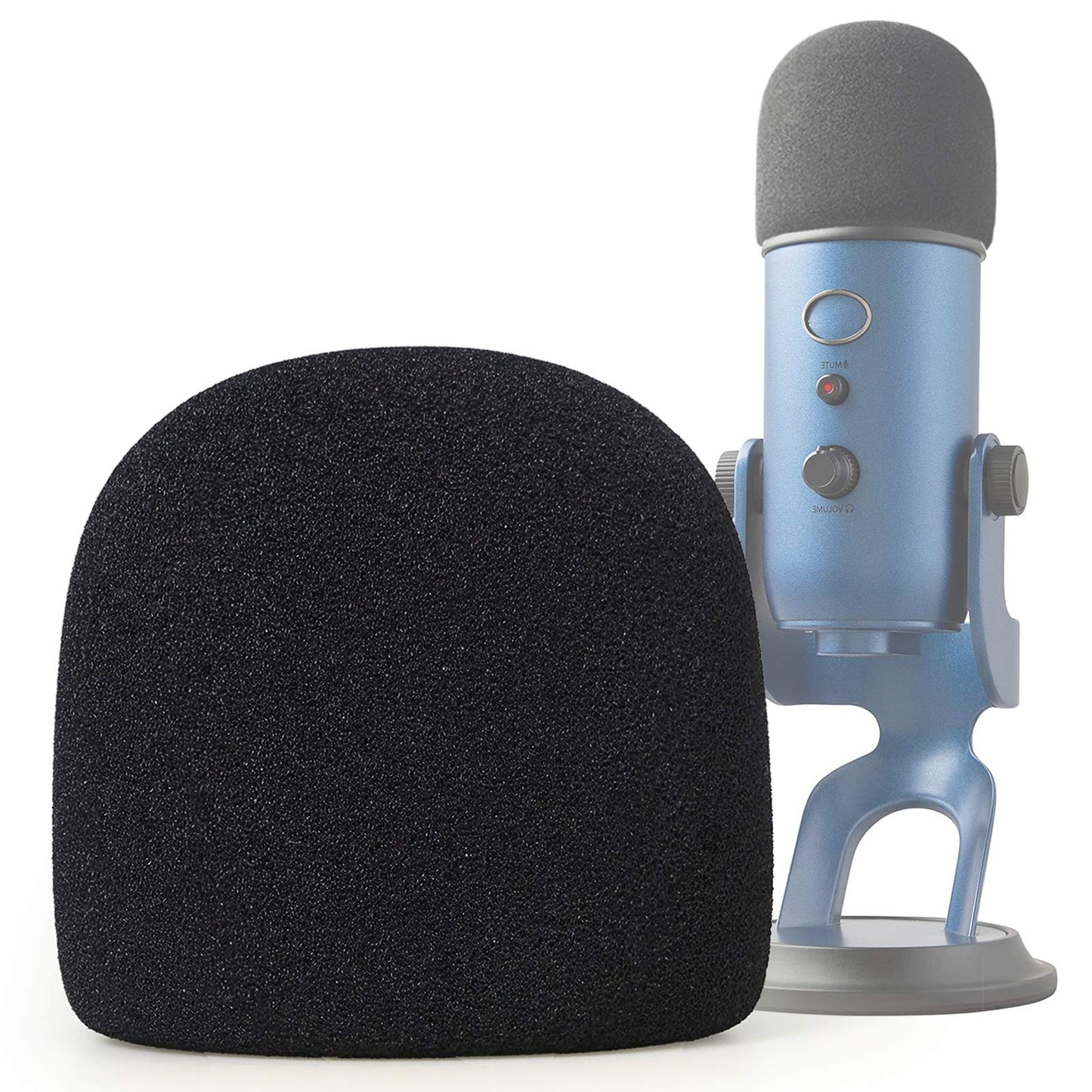 SUNMON Microphone Foam Windscreen Cover for Blue Yeti, Yeti Pro and Yeti X Microphones, the Mic Pop Filter Mask Shield also suit MXL and Audio