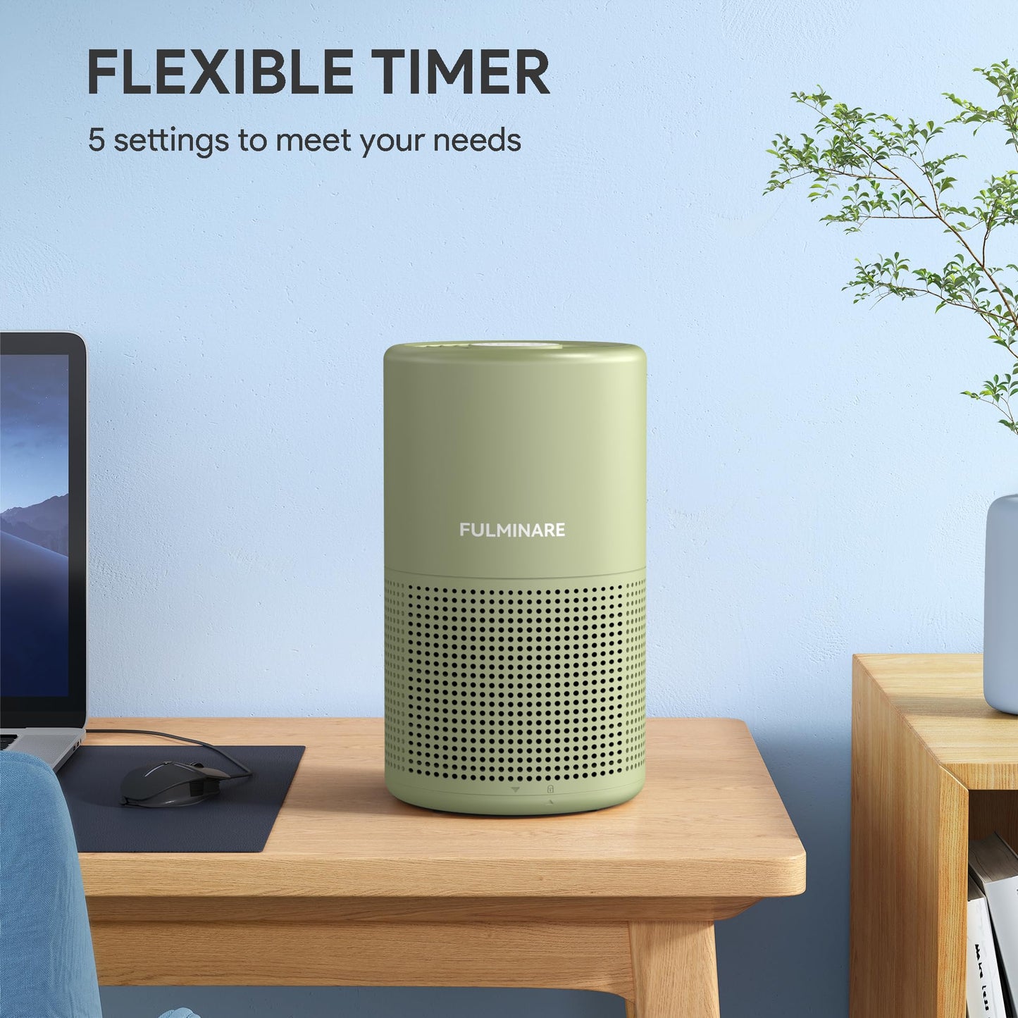 FULMINARE Air Purifiers for Home Bedroom H13 HEPA Air Filter
