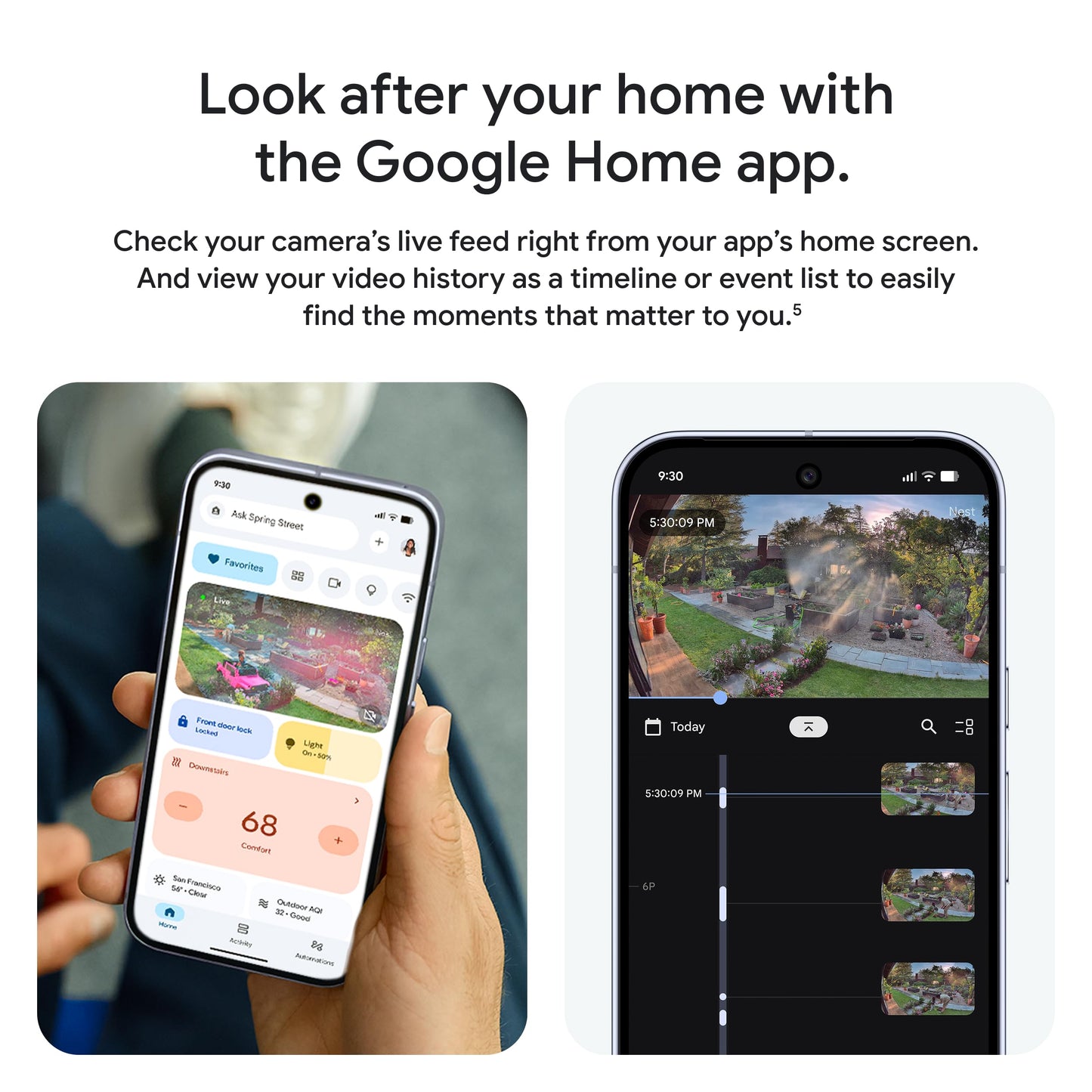 Google Nest Cam Outdoor (Wired, 2nd Gen) - Security Camera with 2K Video and Gemini, Night Vision, 2-Way Audio - Works with Google Home - 2025 Model