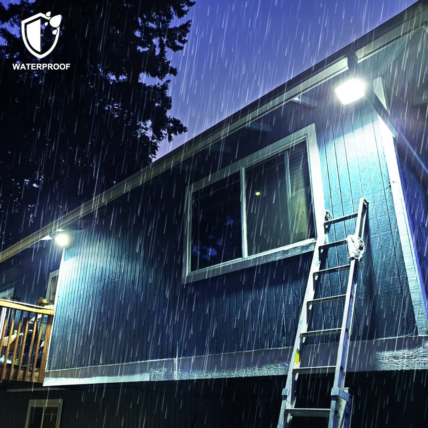 kakalights Solar Flood Light Outdoor Remote 6000K Bright White Floodlights Ip65 Waterproof Solar Power Security Light Auto On/Off Dusk to Dawnl