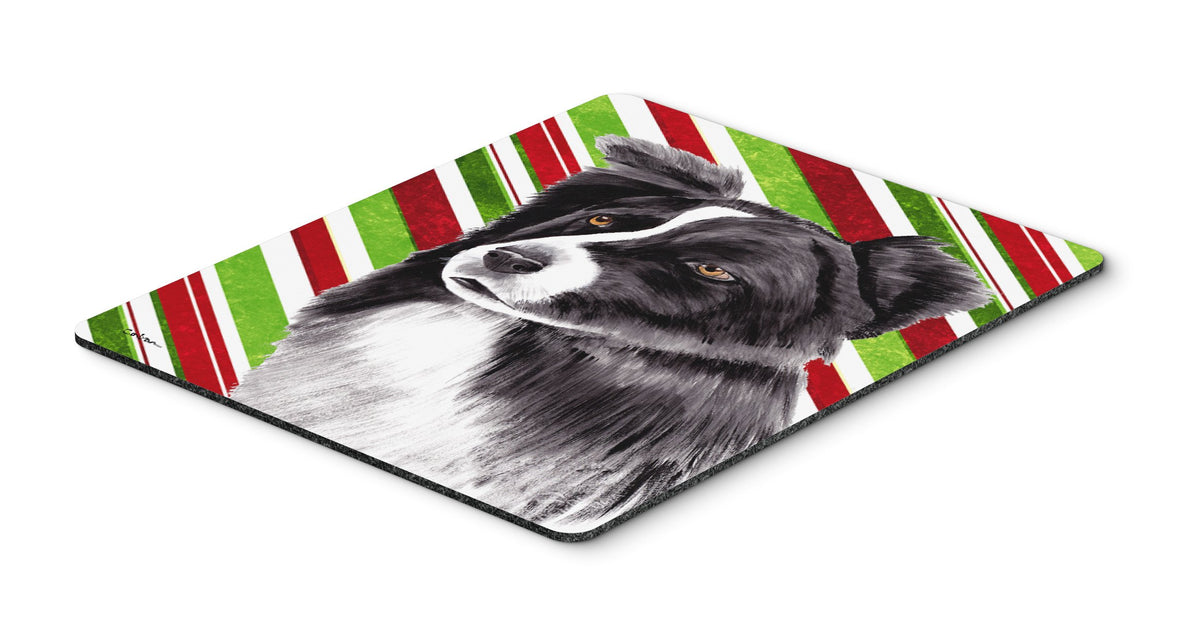 Caroline's Treasures SC9327MP Border Collie Candy Cane Holiday Christmas Mouse Pad, Hot Pad or Trivet for Home Office Gaming Working Computers Laptop