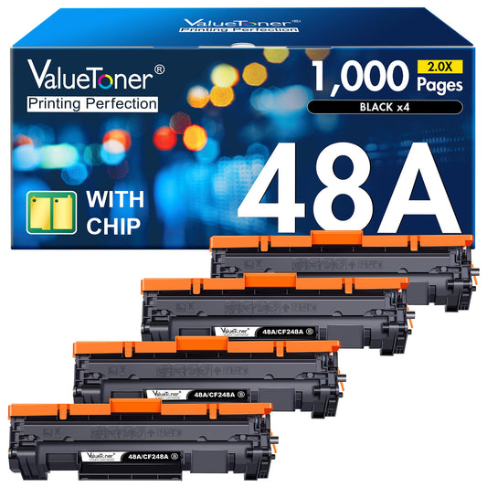 Valuetoner 48A Toner Cartridge HP Replacement for HP 48A Toner Cartridge Black CF248A 248A High Yield Work for Pro M15w M16a M15a M16w MFP M31w M30w