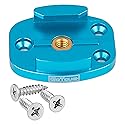 GoTough Blue QR Mount with Pilot Holes - All Metal, Versatile Quick Release Plate with 1/4”-20 Tripod Screw and Pilot Holders Compatible with GoPro