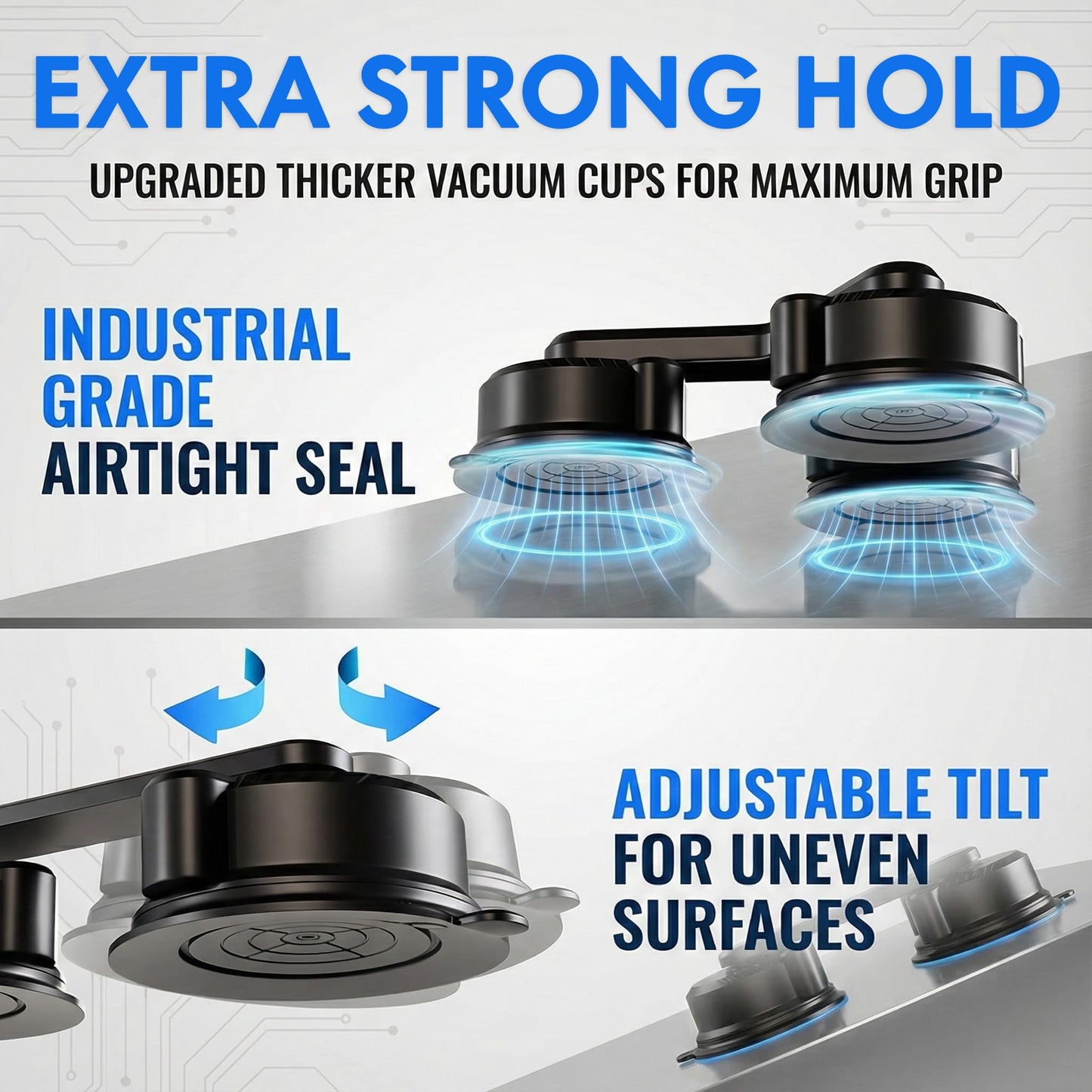 Insta 360 Car Mount, 360 Camera Car Mount Kit, 5 in 1 Suction Cup Camera Mount Kit, Compatible with GoPro, Insta 360 & Smartphones, Extra Strong Hold