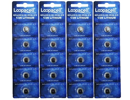 LOOPACELL 20 1/3N Batteries CR1/3N 3-Volt Lithium Battery