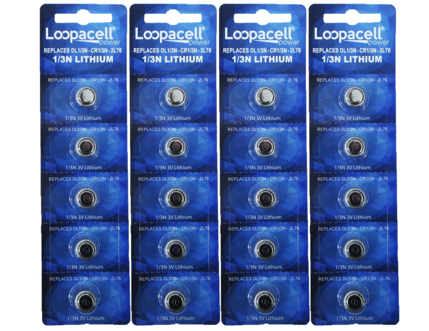 LOOPACELL 20 1/3N Batteries CR1/3N 3-Volt Lithium Battery
