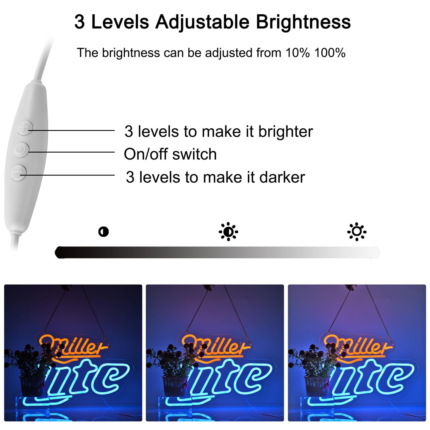 Yooyneon Beer Neon Sign for Bar Wall Décor Dimmable LED Lite Neon Signs USB Powered Neon Art Signs for Pub Store Man Cave Party Decor