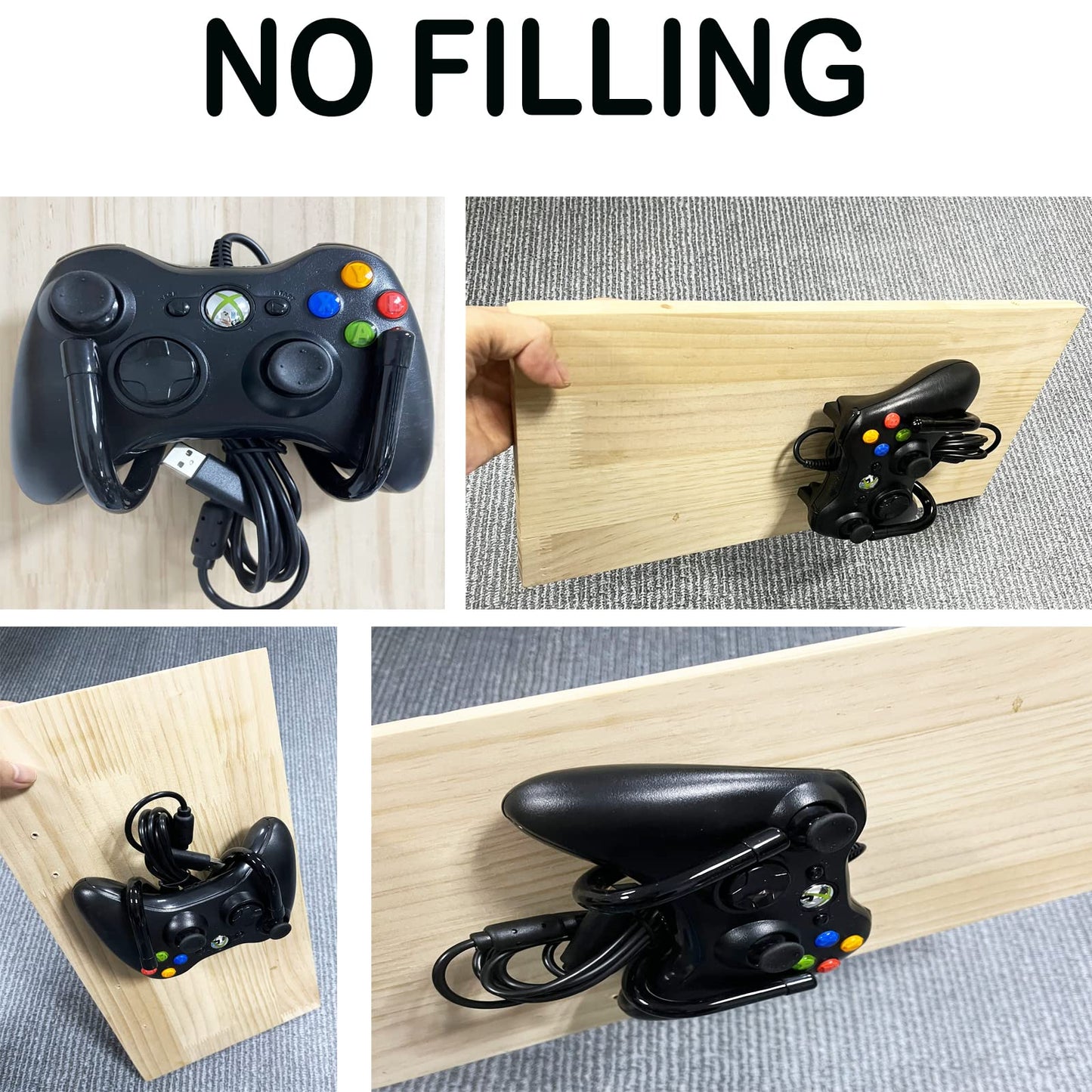 Universal Game Controller Holder Stand,Mini Wall Mount Organizer Rack Hanger Hook- Strong & Flexible, for PS3/PS4/PS5/Xbox 360/Xbox