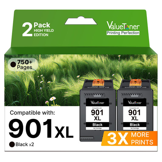 901XL Black Ink Cartridge | Replacement for HP 901 Ink Cartridges HP901 901XL Cartridge Black | Use for HP Officejet 4500 J4524 J4540 J4550 J4580