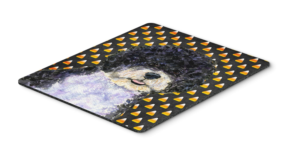 Caroline's Treasures SS4284MP Portuguese Water Dog Candy Corn Halloween Portrait Mouse Pad, Hot Pad or Trivet for Home Office Gaming Working Computers