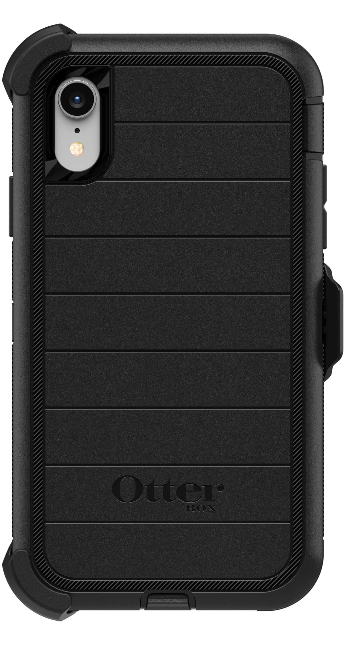 OtterBox iPhone XR Defender Series Case - Black, Rugged & Durable, with Port Protection, Includes Holster Clip Kickstand