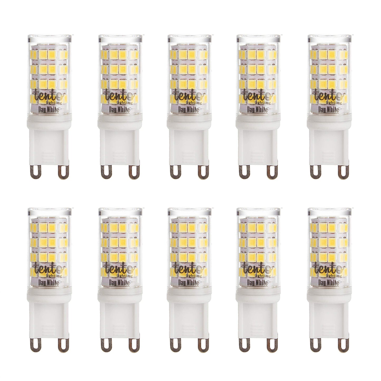 tento Lighting G9 Ceramic Base, True Color Technology Energy Saving Halogen LED Light Bulbs, Warm White, 120v 4w (40w Equivalent) (390 lm) (2750k)