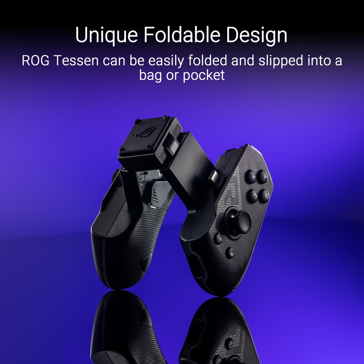ASUS ROG Tessen Mobile Gaming Controller - Android Phones ONLY, Foldable, Compact, Wired USB-C, Programmable, Fast Charging, RGB - for Call of Duty