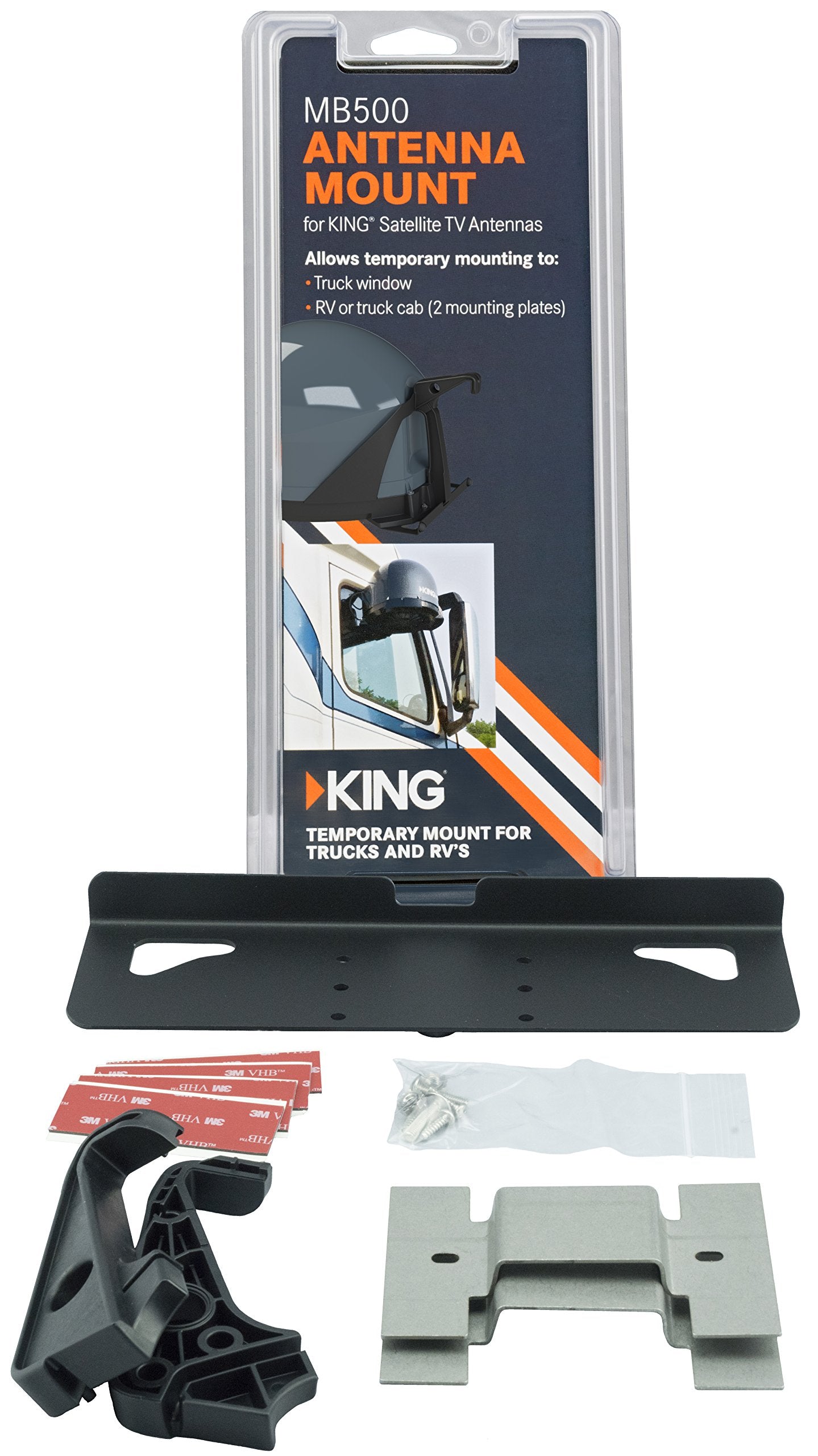 KING MB500 Window and Truck Cab Mount for Portable Satellite Antennas