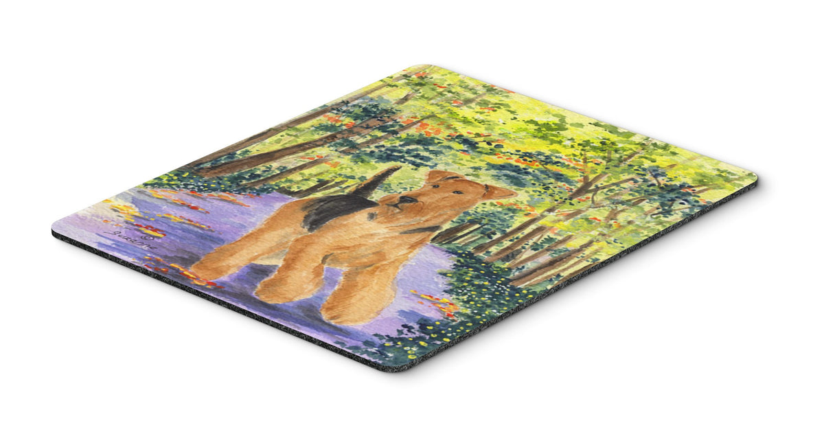 Caroline's Treasures SS8208MP Airedale Mouse Pad, Hot Pad or Trivet for Home Office Gaming Working Computers Laptop Mouse Mat,Washable Large Mousepad
