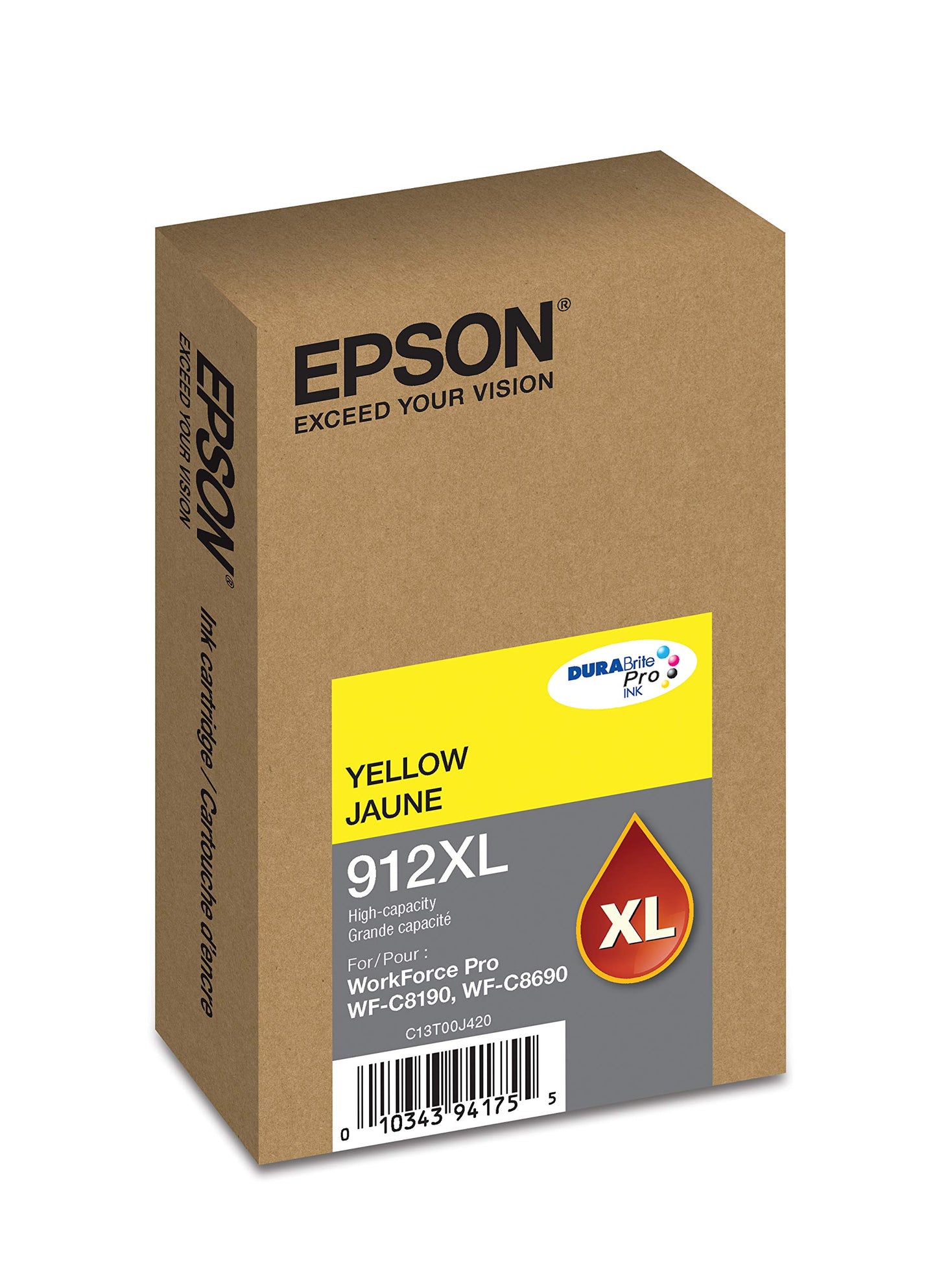 Epson DURABrite Pro T912XL420 -Ink -Cartridge - High Capacity Yellow