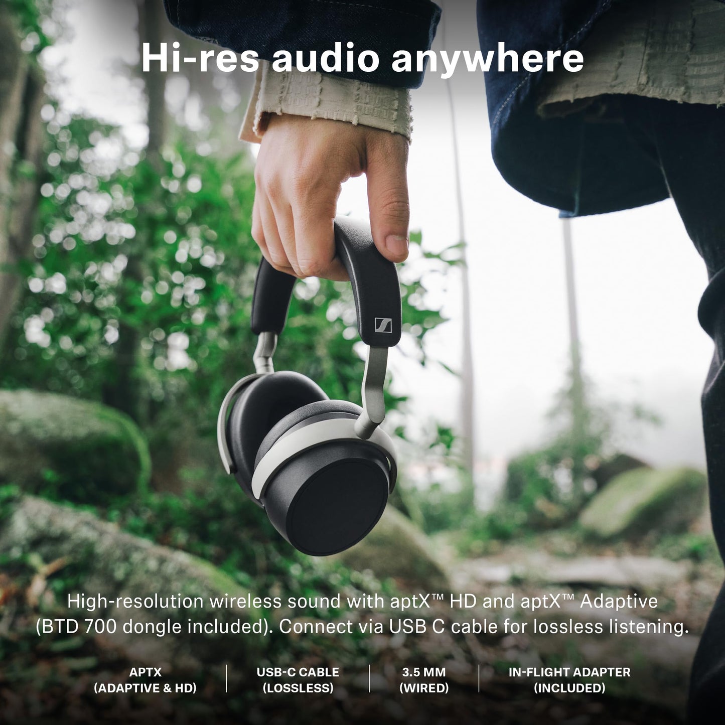 Sennheiser HDB 630 Wireless Audiophile Headphones with Incl. Hi-Res Dongle