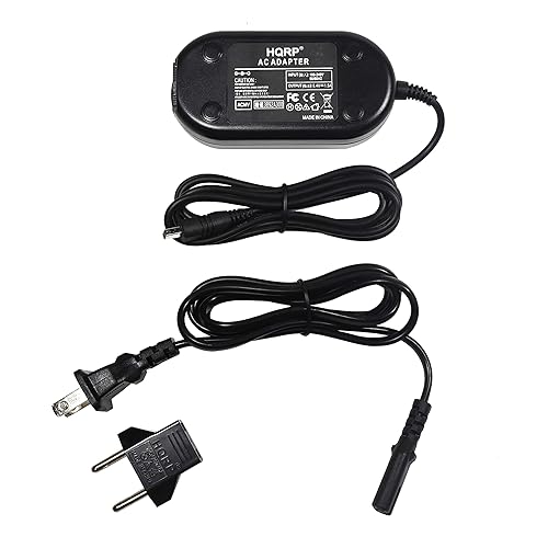 HQRP AC Power Adapter Compatible with Samsung SC-D107 / SCD107 Camcorder - (incl. USA Plug & Euro Adapter)