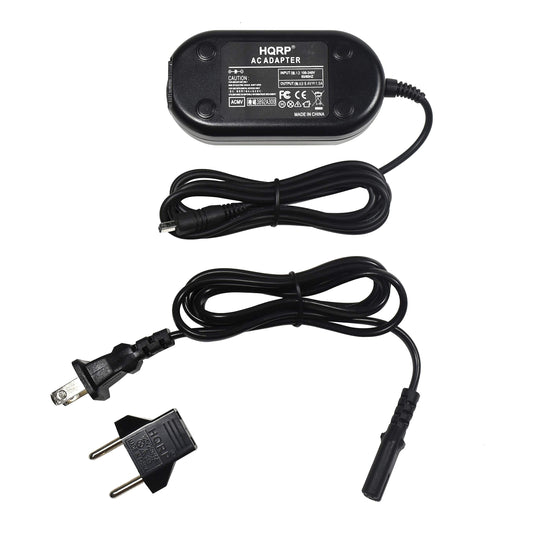 HQRP AC Power Adapter Compatible with Samsung SC-D107 / SCD107 Camcorder - (incl. USA Plug & Euro Adapter)