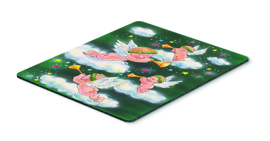 Caroline's Treasures AAH7253MP Angels on Green Mouse Pad, Hot Pad or Trivet for Home Office Gaming Working Computers Laptop Mouse Mat,Washable Large