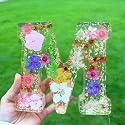 Sleeping Piggy Handmade Large Dried Floral Resin Night Light Letter with LED Lights for Women Girls Christmas Birthday Wedding Gifts (Letter M)
