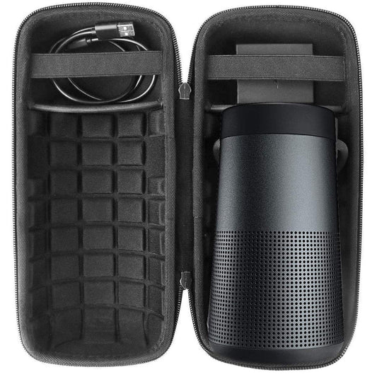 Khanka Hard Travel Case Replacement for Bose SoundLink Revolve/Revolve (Series II) Portable Bluetooth Speaker, Case Only (Black)